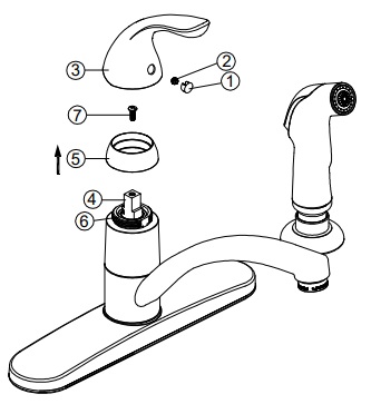 how to replace a faucet cartridge removing handle