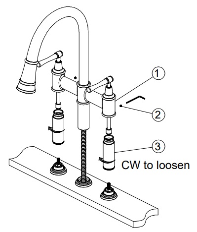 how to replace a faucet cartridge raising the body